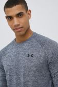 Лонгслів для тренувань Under Armour Tech 2.0 колір сірий однотонний