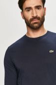 Бавовняний лонгслів Lacoste колір синій однотонний TH2040-031