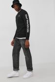 Кофта HUF чоловіча колір чорний з принтом (1682712)