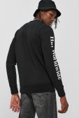 Кофта HUF чоловіча колір чорний з принтом (1682712)