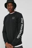 Кофта HUF чоловіча колір чорний з принтом (1682712)