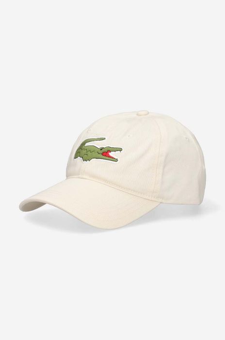Кепка Lacoste колір білий з аплікацією RK4711-031 (3343676)