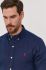 Сорочка Polo Ralph Lauren чоловіча колір синій slim комір button-down (1356499)
