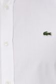 Бавовняна сорочка Lacoste чоловіча колір білий regular комір button-down (2325804)