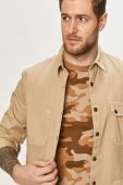 Caterpillar - Сорочка колір бежевий (1318574)