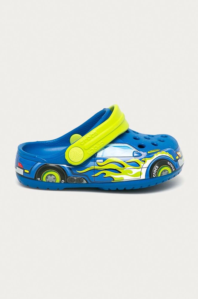Дитячі шльопанці Crocs колір блакитний (1373228)
