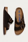 Birkenstock - Замшеві шльопанці Arizona Narrow Width 951313-Mocca колір коричневий