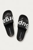 Шльопанці Superga жіночі колір чорний