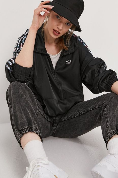 Куртка adidas Originals колір чорний перехідна