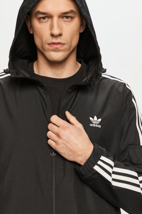 adidas Originals - Куртка GN3475 Adicolor Classics 3-Stripes GN3475-BLACK колір чорний