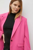 Піджак Samsoe Samsoe колір рожевий однобортний однотонна