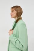 Піджак Samsoe Samsoe колір зелений однобортний однотонна (2704873)