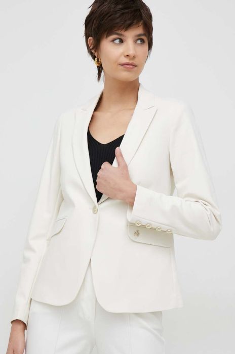 Піджак Mos Mosh колір бежевий однобортний однотонна