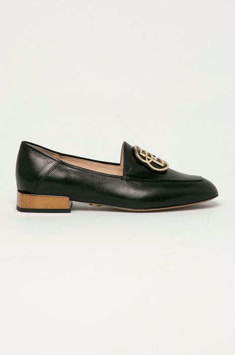 Baldowski - Шкіряні мокасини колір чорний