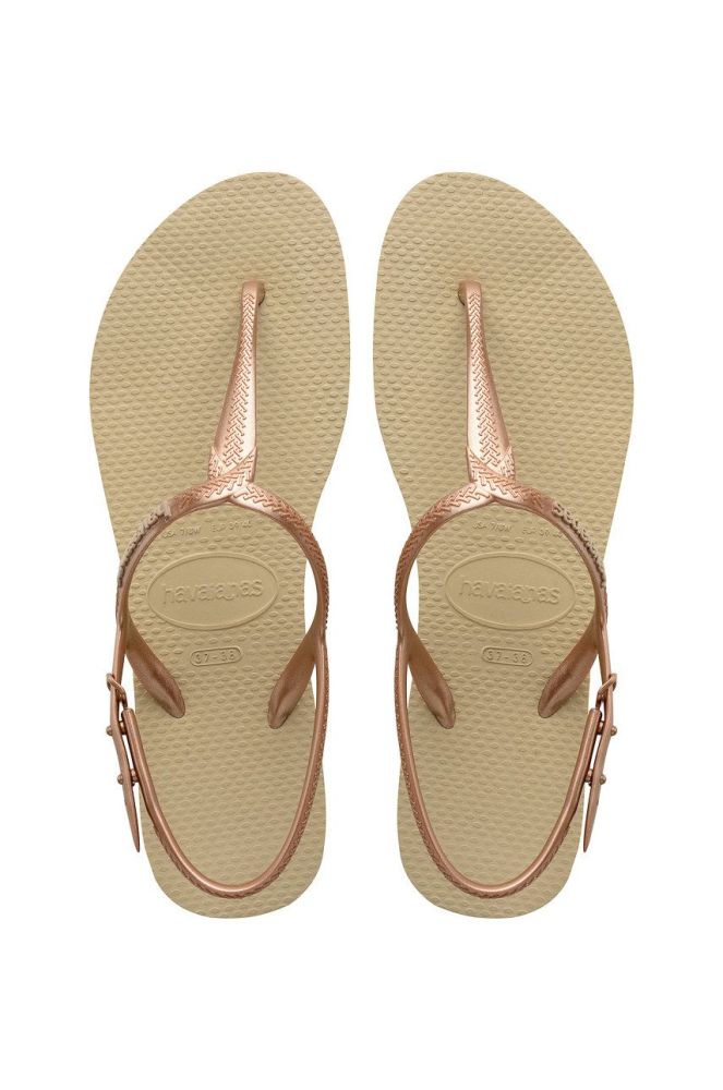 Сандалі Havaianas жіночі колір бежевий (1502840)