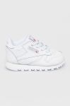 Дитячі черевики Reebok Classic CL LTHR FZ2093 колір білий