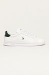 Шкіряні черевики Polo Ralph Lauren Hrt Ct II колір білий 809829824004