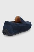 Шкіряні мокасини Wojas чоловічі колір синій