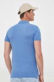 Бавовняне поло Polo Ralph Lauren однотонний колір блакитний (3260244)