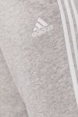 Штани adidas жіночі колір сірий з аплікацією