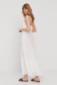 Сукня Pepe Jeans колір білий maxi розкльошена