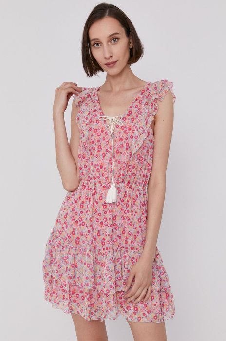 Сукня Pepe Jeans CHABELAS колір рожевий mini розкльошена