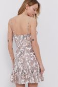 Сукня Bardot колір білий mini розкльошена (1441486)