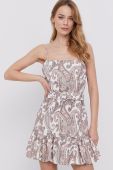 Сукня Bardot колір білий mini розкльошена (1441486)