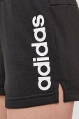 Шорти adidas жіночі колір чорний з принтом