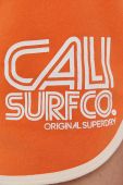 Шорти Superdry жіночі колір помаранчевий з принтом