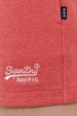 Шорти Superdry жіночі колір рожевий гладкі висока посадка