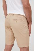 Бавовняні шорти Gant чоловічі колір бежевий