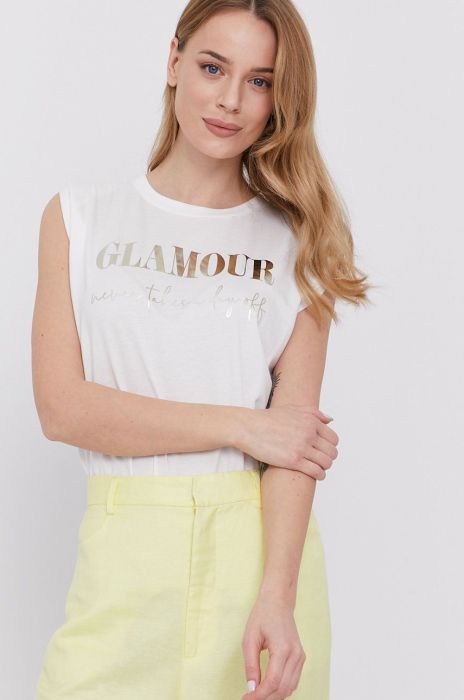 Топ Morgan жіночий колір білий (1441653)