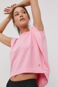 Бавовняна кофта Deha колір рожевий