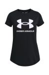 Дитяча футболка Under Armour 1361182 колір чорний