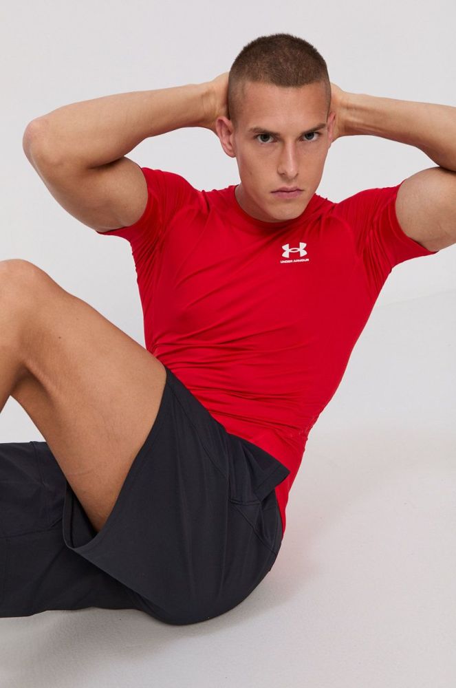 Тренувальна футболка Under Armour 1361518 колір червоний однотонний 1361518-410 (1449965)