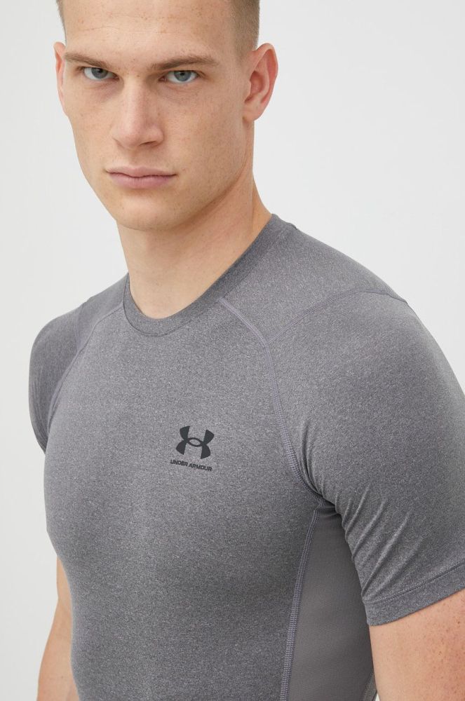 Тренувальна футболка Under Armour 1361518 колір сірий однотонний 1361518-410