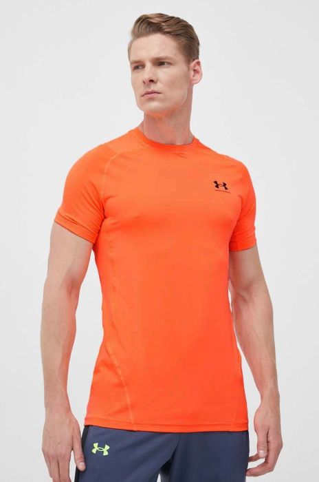Тренувальна футболка Under Armour колір чорний однотонний 1361683-001 (3306463)