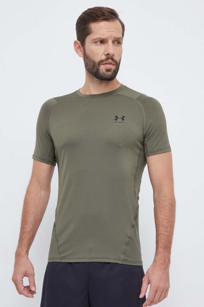 Тренувальна футболка Under Armour колір зелений однотонний (3616884)
