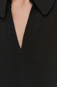 Блузка Samsoe Samsoe жіноча колір чорний гладка