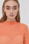 Лонгслів Patrizia Pepe жіноча колір помаранчевий