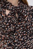 Блузка Patrizia Pepe жіноча колір чорний візерунок (1947787)