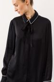 Блузка Ivy Oak жіноча колір чорний гладка (1968174)