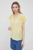 Блузка Pepe Jeans Stella жіноча колір жовтий однотонна
