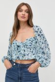 Бавовняна блузка Bardot жіноча візерунок колір барвистий