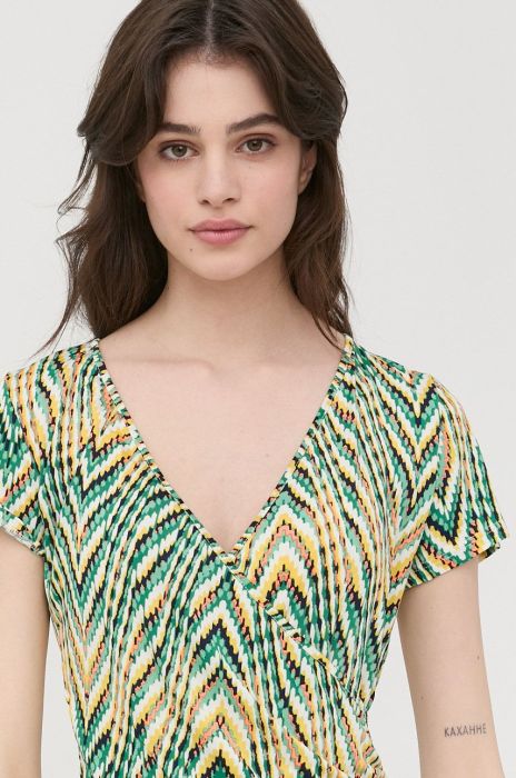 Блузка Morgan жіноча візерунок колір барвистий (2393802)