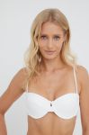 Купальний бюстгальтер Only Kaja колір білий ущільнена чашечка