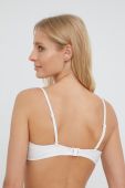 Купальний бюстгальтер Only Kaja колір білий ущільнена чашечка