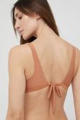 Купальний бюстгальтер Only колір коричневий м'яка чашечка