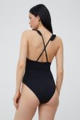 Закритий купальник Vero Moda Melodi колір чорний злегка ущільнена чашечка